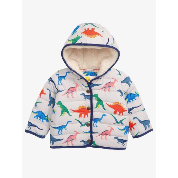 Mini Boden Dino Puffer Coat 3-6 month - Picture 1 of 4